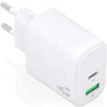 Cargador de Pared GaN Aisens A110-0971/ 1xUSB Tipo-C/ 1xUSB/ 45W/ Blanco - PixelPlaza