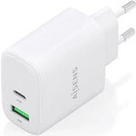Cargador de Pared GaN Aisens A110-0971/ 1xUSB Tipo-C/ 1xUSB/ 45W/ Blanco - PixelPlaza