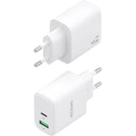 Cargador de Pared GaN Aisens A110-0971/ 1xUSB Tipo-C/ 1xUSB/ 45W/ Blanco - PixelPlaza