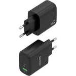Cargador de Pared GaN Aisens A110-0972/ 1xUSB Tipo-C/ 1xUSB/ 45W/ Negro - PixelPlaza