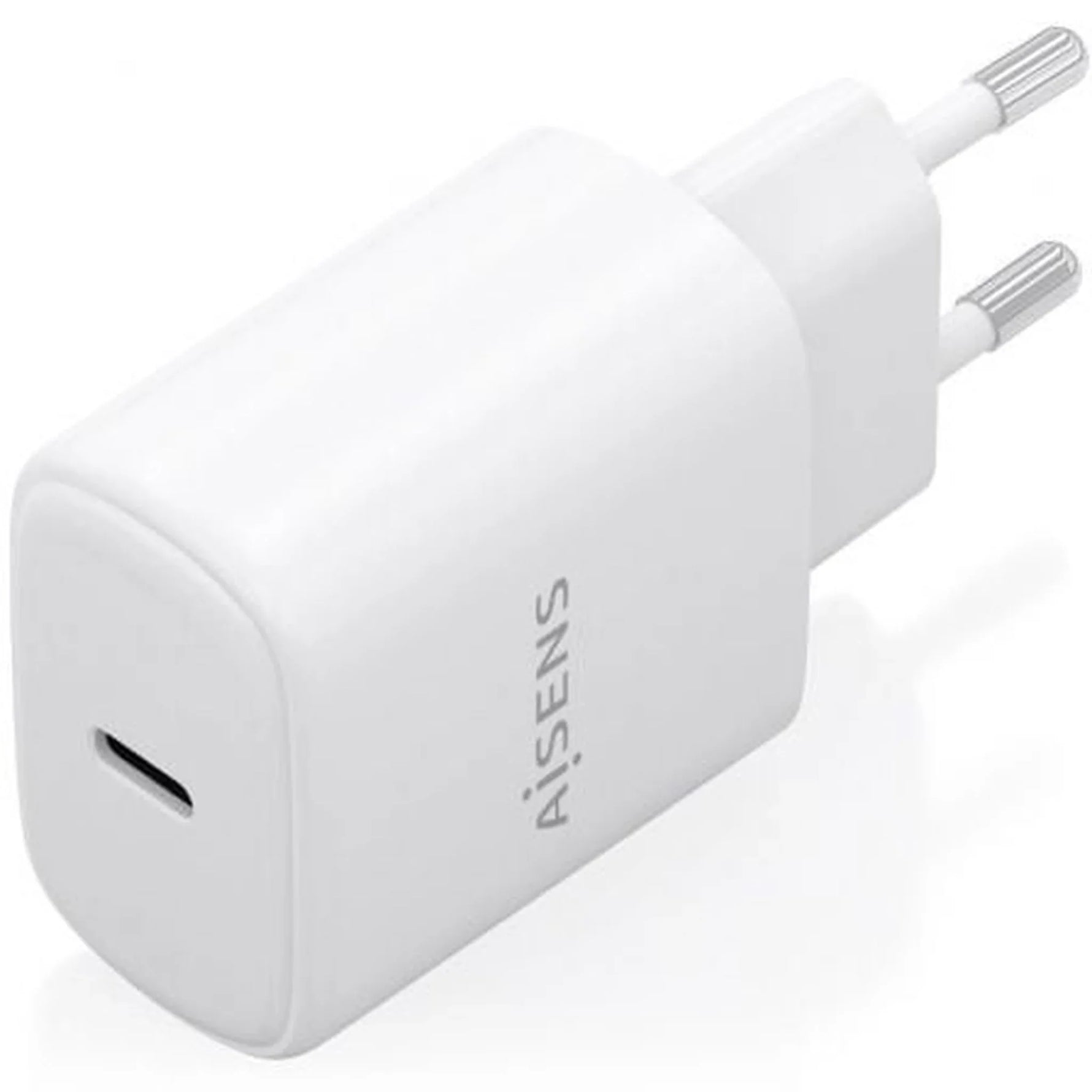 Cargador de Pared GaN Aisens A110-0975/ 1xUSB Tipo-C/ 30W/ Blanco - PixelPlaza