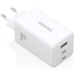 Cargador de Pared GaN Aisens ASCH-100W3P051-W/ 2xUSB Tipo-C/ 1xUSB/ 100W - PixelPlaza