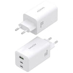 Cargador de Pared GaN Aisens ASCH-100W3P051-W/ 2xUSB Tipo-C/ 1xUSB/ 100W - PixelPlaza
