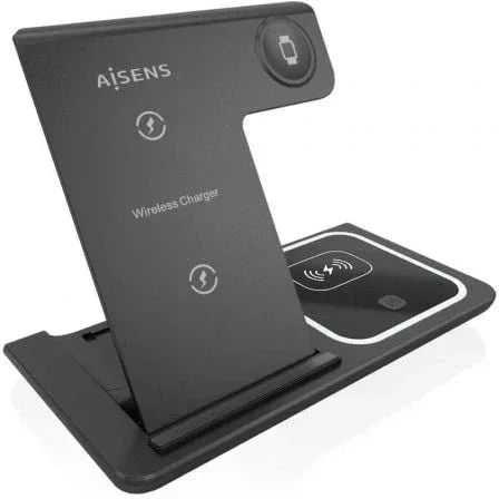 Base de carga Inalámbrica Aisens ASCH-15W3WC043-BK/ 15W - PixelPlaza