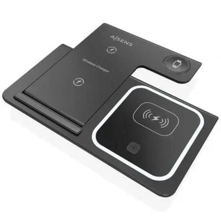 Base de carga Inalámbrica Aisens ASCH-15W3WC043-BK/ 15W - PixelPlaza