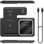 Base de carga Inalámbrica Aisens ASCH-15W3WC043-BK/ 15W - PixelPlaza