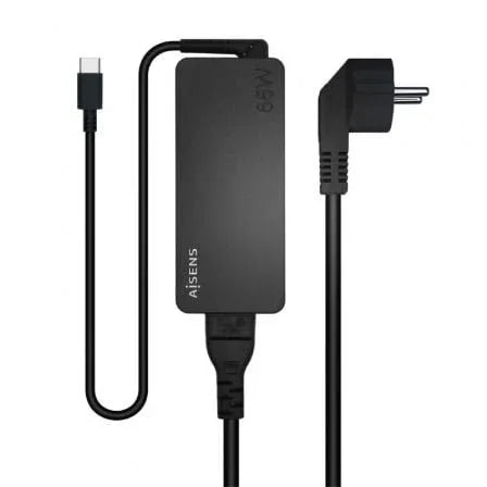 Cargador de Portátil Aisens ASCH-1PD65D-BK/ 1xUSB Tipo-C/ 65W - PixelPlaza