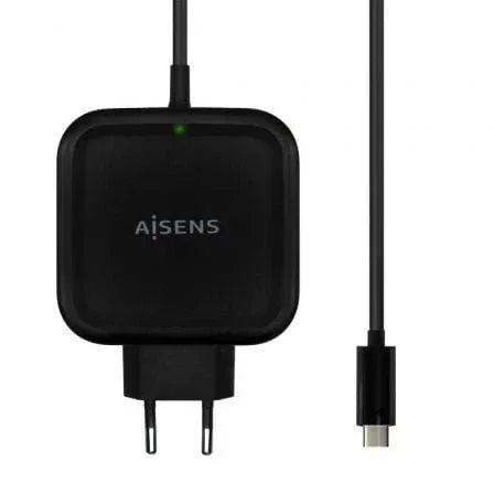 Cargador de Pared Aisens ASCH-1PD65WL-BK/ 1xUSB Tipo-C/ 65W - PixelPlaza