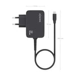 Cargador de Pared GaN Aisens ASCH-1PD65WL033-BK/ 1xUSB Tipo-C + Cable 1.8m/ 65W - PixelPlaza