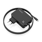 Cargador de Pared GaN Aisens ASCH-1PD90WL034-BK/ 1xUSB Tipo-C + Cable 1.8m/ 90W - PixelPlaza