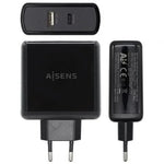 Cargador de Pared Aisens ASCH-2PD45A-BK/ 1xUSB Tipo-C/ 1x USB/ 57W - PixelPlaza