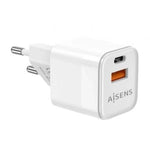 Cargador de Pared GaN Aisens ASCH-30W2P004-W/ 1xUSB Tipo-C/ 1xUSB/ 30W - PixelPlaza