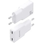 Cargador de Pared GaN Aisens ASCH-30W2P048-W/ 2xUSB Tipo-C/ 30W/ Blanco - PixelPlaza