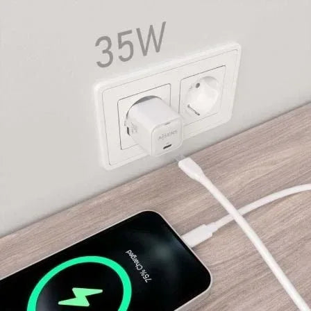 Cargador de Pared GaN Aisens ASCH-35W1P022-W/ 1xUSB Tipo-C/ 35W - PixelPlaza