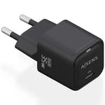 Cargador de Pared GaN Aisens ASCH-35W1P023-BK/ 1xUSB Tipo-C/ 35W - PixelPlaza