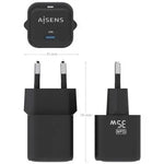 Cargador de Pared GaN Aisens ASCH-35W1P023-BK/ 1xUSB Tipo-C/ 35W - PixelPlaza