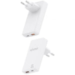 Cargador de Pared GaN Aisens ASCH-65W2P076-W/ 1xUSB Tipo-C/ 1xUSB/ 65W/ Blanco - PixelPlaza