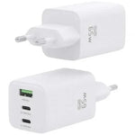 Cargador de Pared GaN Aisens ASCH-65W3P041-W/ 2xUSB Tipo-C/ 1xUSB/ 65W - PixelPlaza