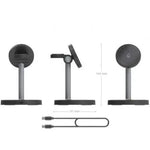Base de carga Inalámbrica Aisens ASCH-15W3WC066-BK/ 15W/ Negro - PixelPlaza