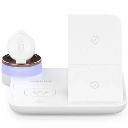Base de carga Inalámbrica Aisens ASCH-15W4WC061-W/ 15W/ Blanco - PixelPlaza