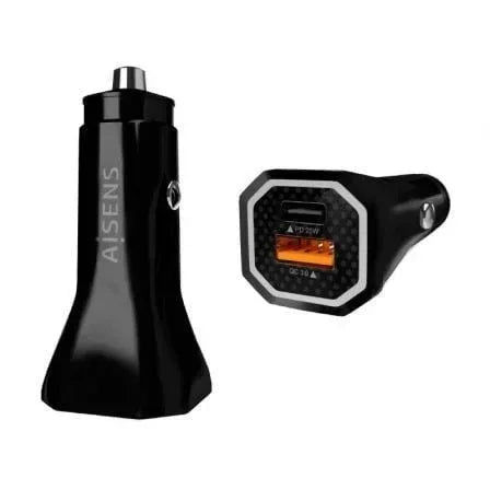 Cargador de Coche Aisens ASCH-CAR2PQC-BK/ 1xUSB-Tipo C/ 1xUSB/ 38W - PixelPlaza