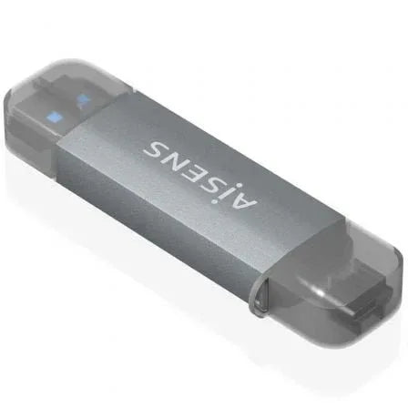 Lector de Tarjetas Externo Aisens ASCR-2AC08-GR/ USB 3.1 - PixelPlaza