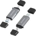 Lector de Tarjetas Externo Aisens ASCR-2AC11-GR/ USB 3.1 - PixelPlaza