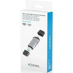 Lector de Tarjetas Externo Aisens ASCR-2AC11-GR/ USB 3.1 - PixelPlaza