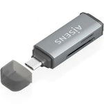 Lector de Tarjetas Externo Aisens ASCR-2A09-GR/ USB 3.1 - PixelPlaza