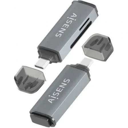 Lector de Tarjetas Externo Aisens ASCR-2A09-GR/ USB 3.1 - PixelPlaza