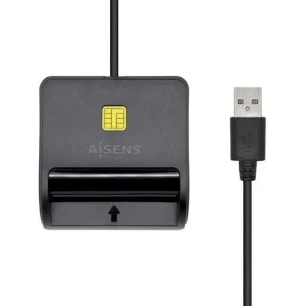 Lector de DNI Aisens ASCR-SN01-BK/ USB 2.0/ Negro - PixelPlaza