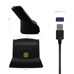Lector de DNI y Tarjetas Aisens ASCR-SN05-BK/ USB 2.0/ Negro - PixelPlaza