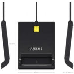 Lector de DNI y Tarjetas Aisens ASCR-SN06-BK/ USB 2.0/ Negro - PixelPlaza