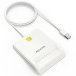 Lector de DNI y Tarjetas Aisens ASCR-SN07-W/ USB 2.0/ Blanco - PixelPlaza