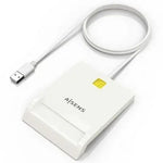 Lector de DNI y Tarjetas Aisens ASCR-SN07-W/ USB 2.0/ Blanco - PixelPlaza