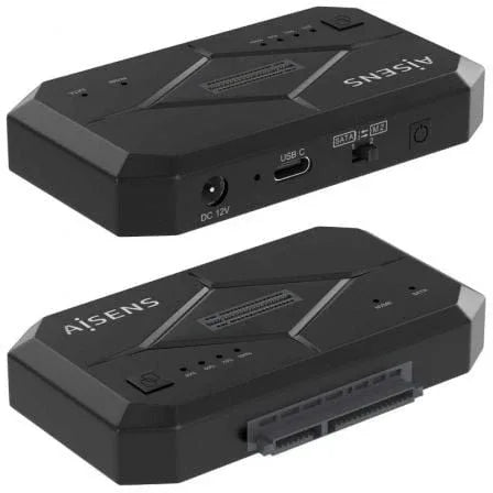Docking Station para SSD M2 SATA/NVMe Aisens ASDS-M2SATA04B - PixelPlaza