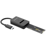 Dock USB Tipo-C para SSD M2 SATA/NVMe Aisens ASUC-M2D011-BK/ Negro - PixelPlaza
