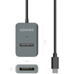 Dock USB Tipo-C para SSD M2 SATA/NVMe Aisens ASUC-M2D012-GR/ Gris - PixelPlaza