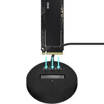 Dock USB Tipo-C para SSD M2 SATA/NVMe Aisens ASUC-M2D013-BK/ Negro - PixelPlaza