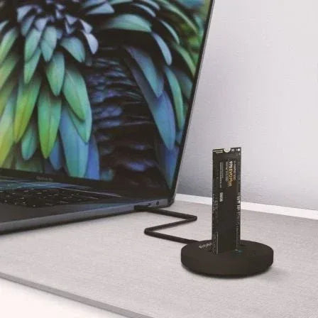 Dock USB Tipo-C para SSD M2 SATA/NVMe Aisens ASUC-M2D013-BK/ Negro - PixelPlaza