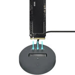 Dock USB Tipo-C para SSD M2 SATA/NVMe Aisens ASUC-M2D014-GR/ Gris - PixelPlaza