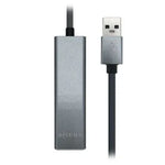 Hub USB 3.0 Aisens A106-0401/ 3xUSB/ 1xRJ45/ Gris - PixelPlaza