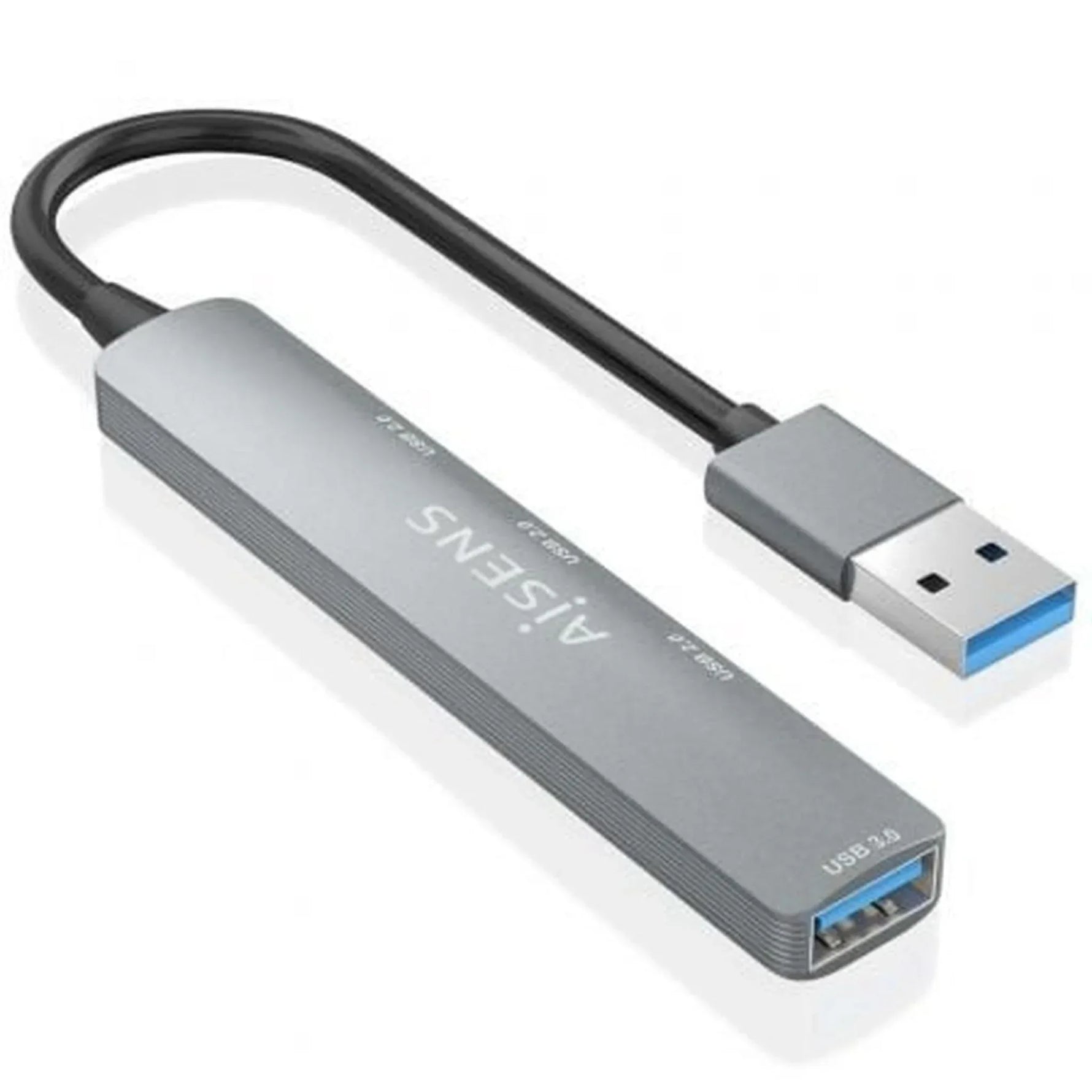 Hub USB 3.0 Aisens A106-0859/ 4xUSB/ Gris - PixelPlaza