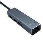 Hub USB Tipo-C Aisens A109-0396/ 3xUSB/ 1xRJ45/ Gris - PixelPlaza