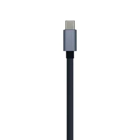 Hub USB Tipo-C Aisens A109-0396/ 3xUSB/ 1xRJ45/ Gris - PixelPlaza
