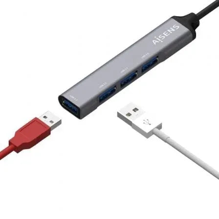 Hub USB Tipo-C Aisens A109-0541/ 4xUSB - PixelPlaza