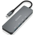 Hub USB Tipo-C Aisens A109-0694/ 2xUSB/ 2xUSB Tipo-C/ Gris - PixelPlaza