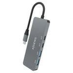 Hub USB Tipo-C Aisens A109-0694/ 2xUSB/ 2xUSB Tipo-C/ Gris - PixelPlaza