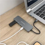 Hub USB Tipo-C Aisens A109-0694/ 2xUSB/ 2xUSB Tipo-C/ Gris - PixelPlaza