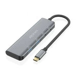 Hub USB Tipo-C Aisens A109-0763/ 2xUSB/ 2xUSB Tipo-C/ Gris - PixelPlaza